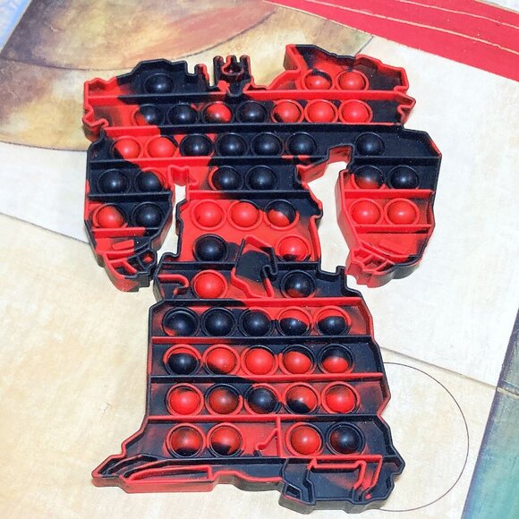 TRANSFORMERS BUBBLE POPPER TOY SILICONE FIDGET CALM STRESS TOY ADHD SENSORY - Picture 2 of 3